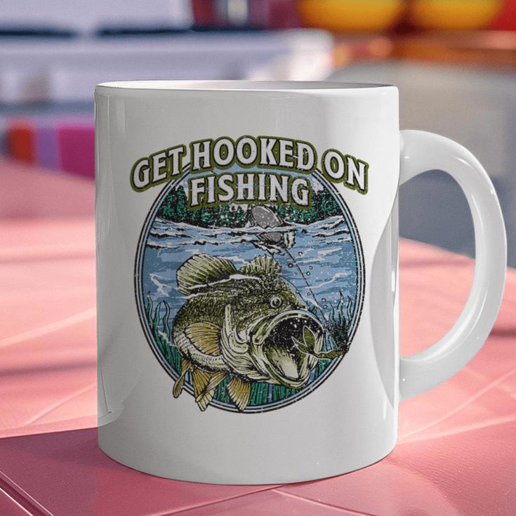 Hooked On Fishing Introvert Sayings Antisocial Quotes Raglan Baseball Tee Graphic Print Coffee Mug
