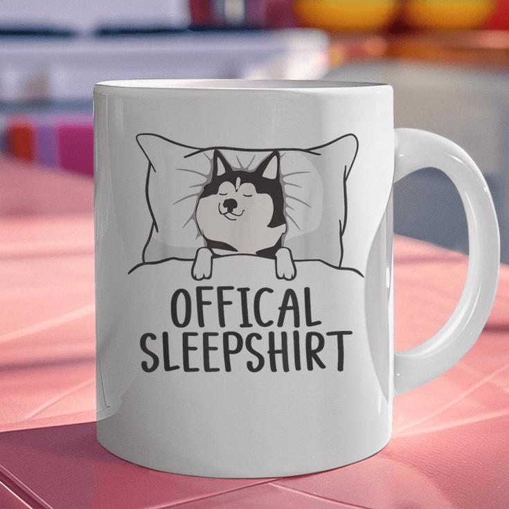 Husky Dog Pajama Husky Official Sleepshirt Mom Dad Kid Graphic Print Coffee Mug