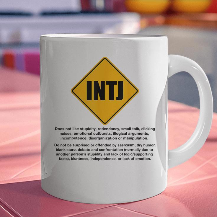 INTJ Warnings Architect Personality Type Introvert Graphic Print Coffee Mug INTJ Warnings Architect Personality Type Introvert Graphic Print Coffee Mug