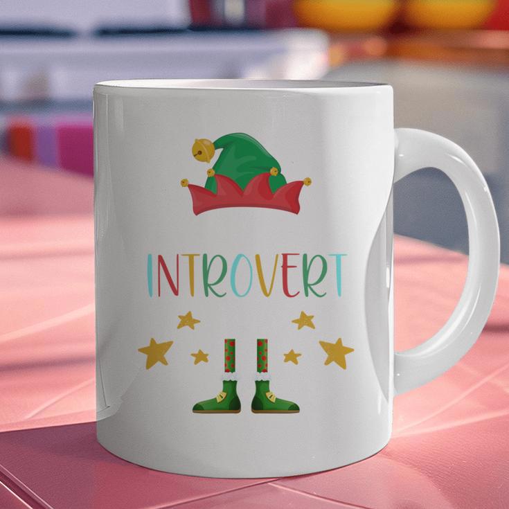 The Introvert Elf Christmas Family Matching Fun Xmas Top Graphic Print Coffee Mug The Introvert Elf Christmas Family Matching Fun Xmas Top Graphic Print Coffee Mug