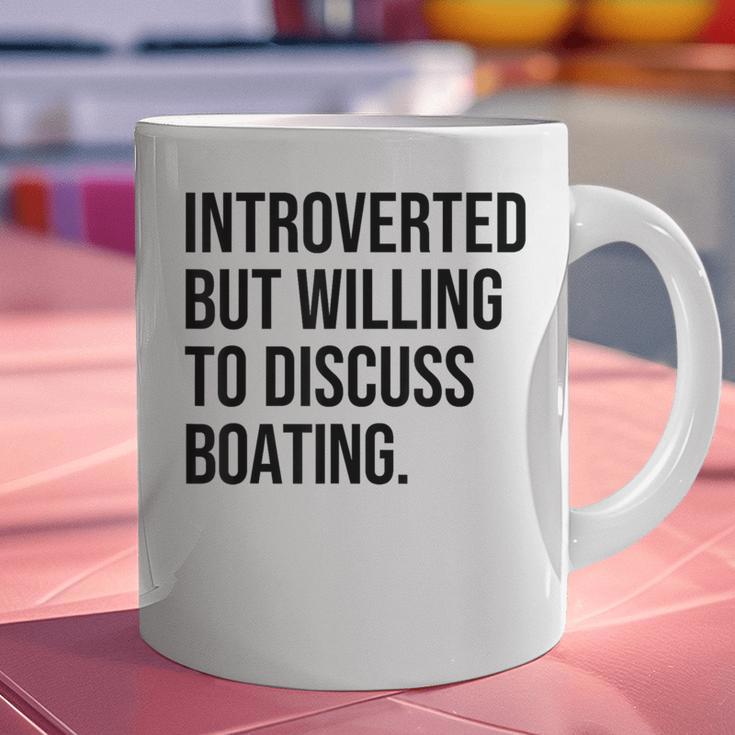 Introverted Boater Boating Introvert Graphic Print Coffee Mug