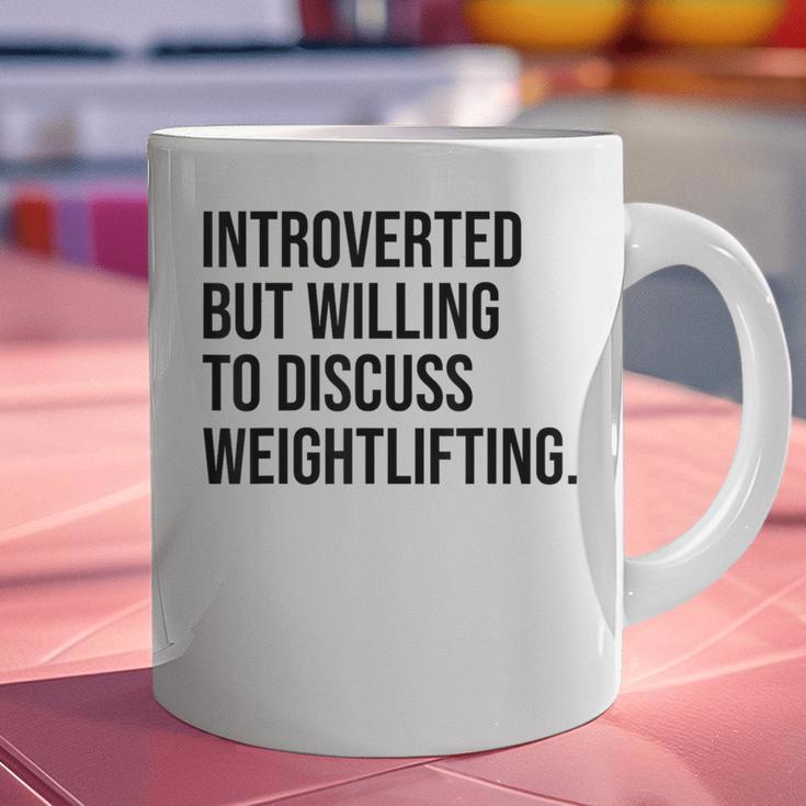 Introverted Weightlifter Gym Weightlifting Introvert Graphic Print Coffee Mug Introverted Weightlifter Gym Weightlifting Introvert Graphic Print Coffee Mug
