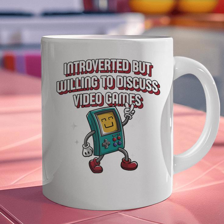Introverted But Willing To Discuss Video Games Introvert Raglan Baseball Tee Graphic Print Coffee Mug Introverted But Willing To Discuss Video Games Introvert Raglan Baseball Tee Graphic Print Coffee Mug