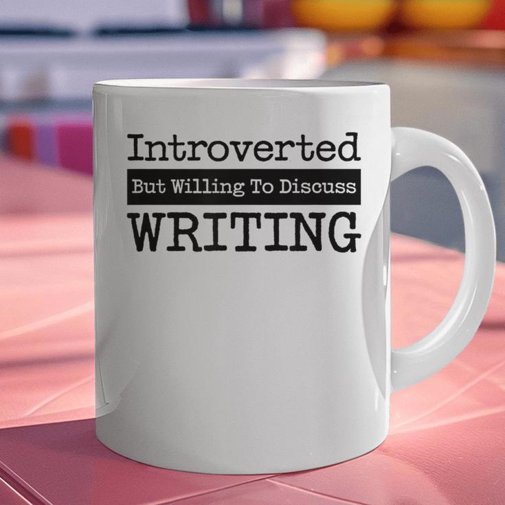 Introverted But Willing To Discuss Writing Cool & Graphic Print Coffee Mug Introverted But Willing To Discuss Writing Cool & Graphic Print Coffee Mug