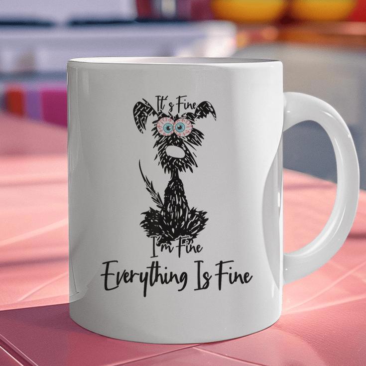 Its Fine Im Fine Everythings Fine Dog Mom Dad Lovers Graphic Print Coffee Mug