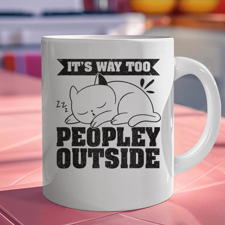 It's Way Too Peopley Outside Anti Social Introvert Graphic Print Coffee Mug It's Way Too Peopley Outside Anti Social Introvert Graphic Print Coffee Mug