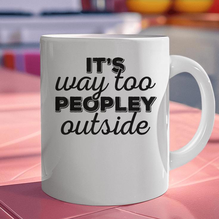 It's Way To Peopley Outside Introvert Graphic Print Coffee Mug It's Way To Peopley Outside Introvert Graphic Print Coffee Mug