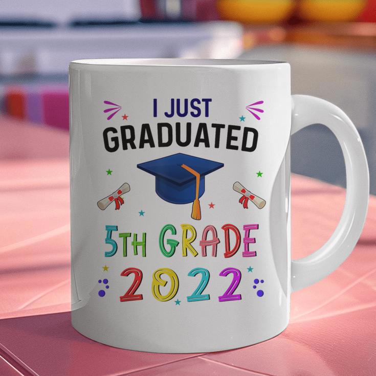 I Just Graduated 5th Grade Graduation Class 2022 Graduate Graphic Print Coffee Mug