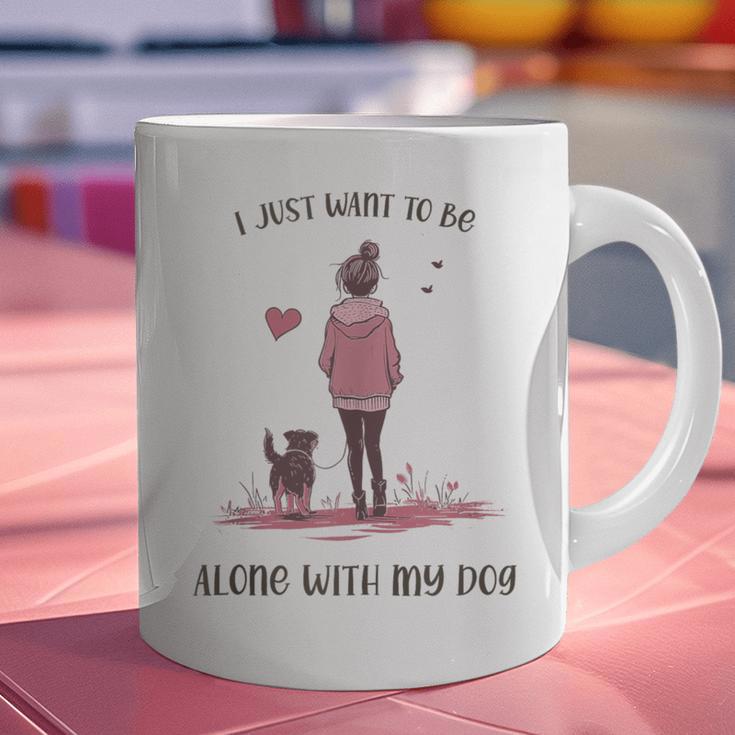 I Just Want To Be Alone With My Dog For Introvert Dog Mom Graphic Print Coffee Mug I Just Want To Be Alone With My Dog For Introvert Dog Mom Graphic Print Coffee Mug