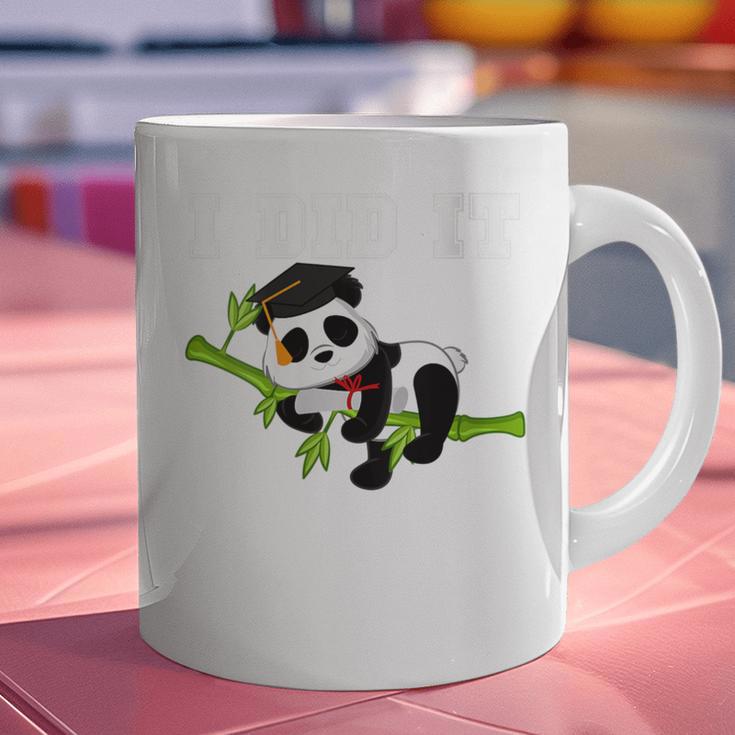 I Did It Kawaii Panda With Graduation Cap Diploma Graphic Print Coffee Mug