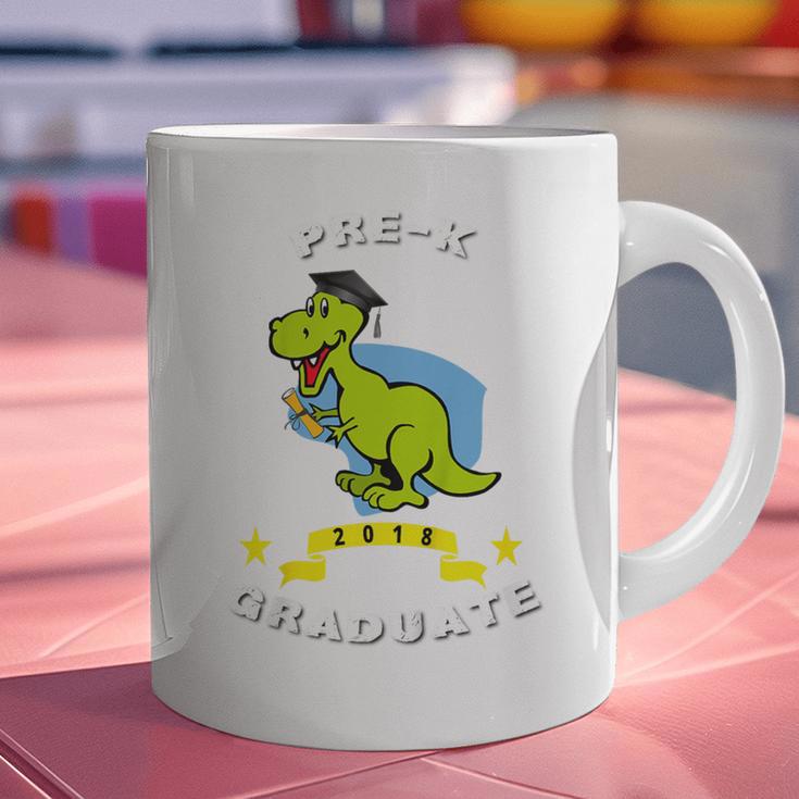 Kids Dinosaur Pre-K Graduation TShirt Kids Preschool Graduation Graphic Print Coffee Mug