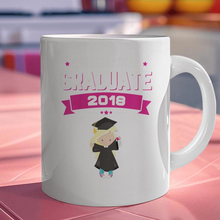 Kids Kindergarten Graduate 2018 Graduation Girls Graphic Print Coffee Mug