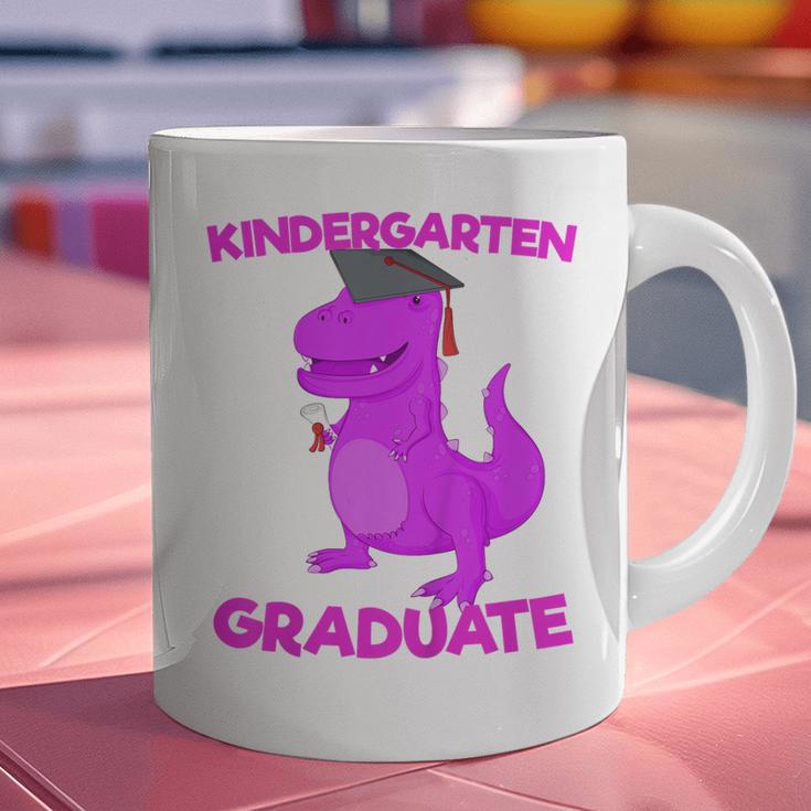 Kids Kindergarten Graduation Idea For Girls Dinosaur Graphic Print Coffee Mug