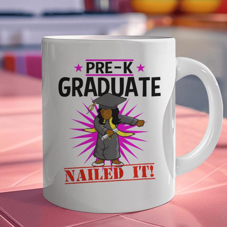 Kids Pre K Graduation Flossing Girl Nailed It Graduate Girls Graphic Print Coffee Mug