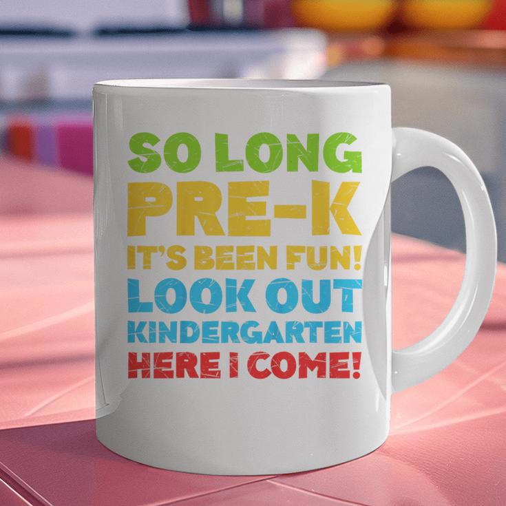 Kids So Long PRE-K It's Been Fun Shirt Boy Girl Graduation Graphic Print Coffee Mug