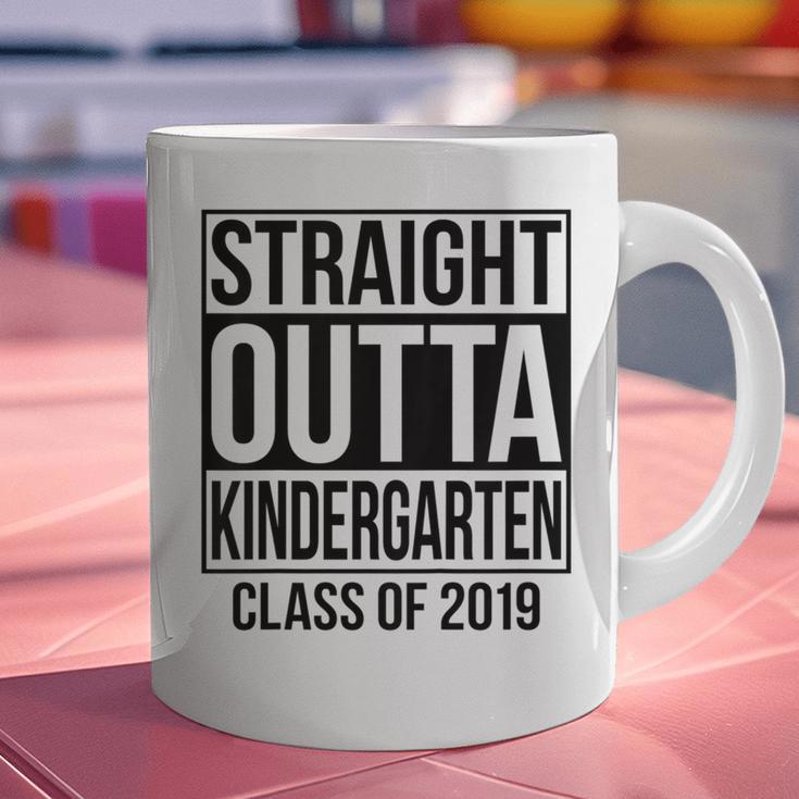 Kids Straight Outta Kindergarten Class Of 2019 Graduation Graphic Print Coffee Mug