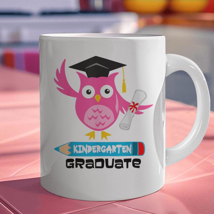 Kindergarten Graduation Tee Shirt Pink Owl T-Shir Graphic Print Coffee Mug