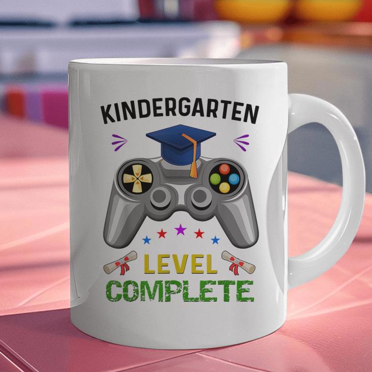 Kindergarten Level Complete Graduation Class 2023 Gamer Kids Graphic Print Coffee Mug