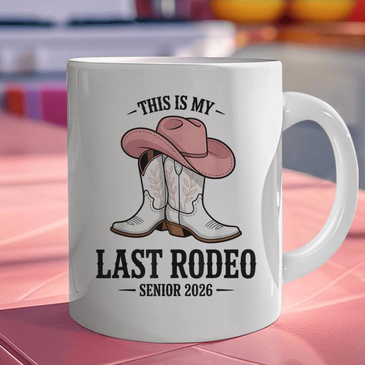 This Is My Last Rodeo Senior 2026 Cowgirl Graduation Graphic Print Coffee Mug