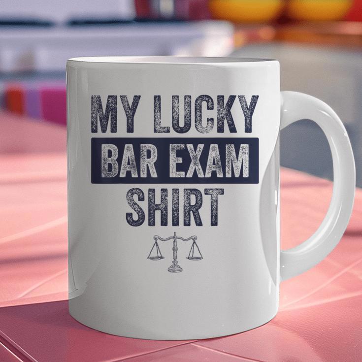 Law School Graduation Him Her Lucky Bar Exam Graphic Print Coffee Mug