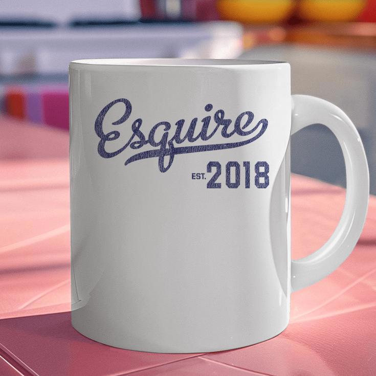 Lawyers Graduation Esquire Est 2018 Graduate Shirt Graphic Print Coffee Mug