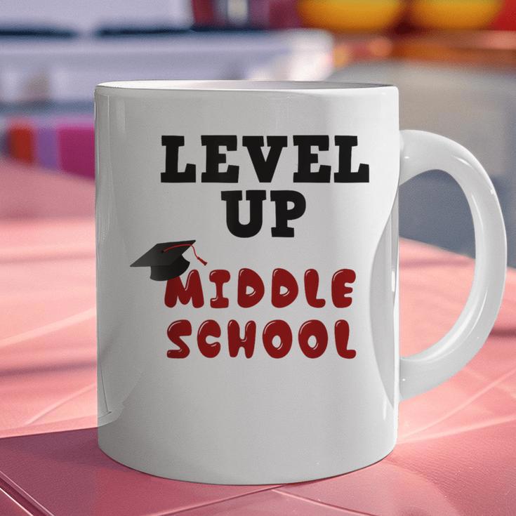 Level Up Middle School 5th Grade Graduation Graphic Print Coffee Mug