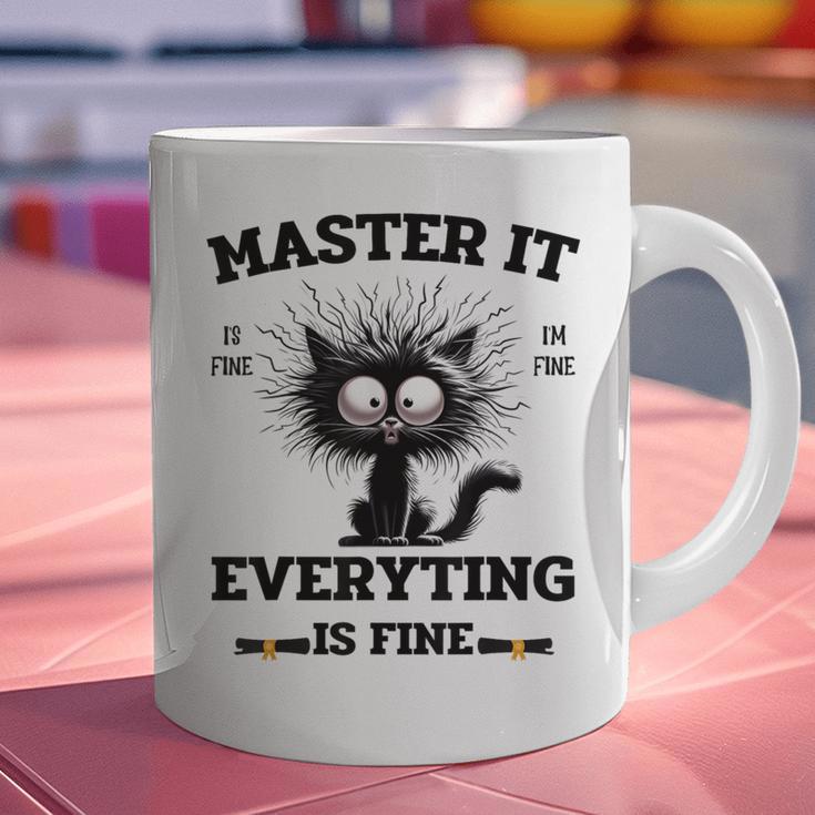Masters Mastered It Graduate Master Degree Graduation Graphic Print Coffee Mug