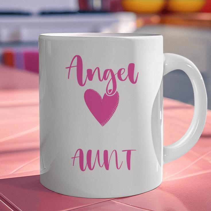 Memory Of My Aunt I Was Her Angel Now She Is Mine Heaven Graphic Print Coffee Mug