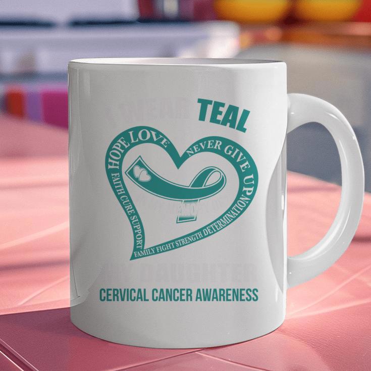 In My Memory Of My Daughter CERVICAL CANCER AWARENESS Graphic Print Coffee Mug
