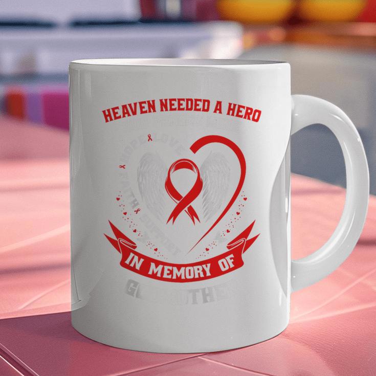 In Memory Godmother Heart Disease Awareness Month Memorial Raglan Baseball Tee Graphic Print Coffee Mug