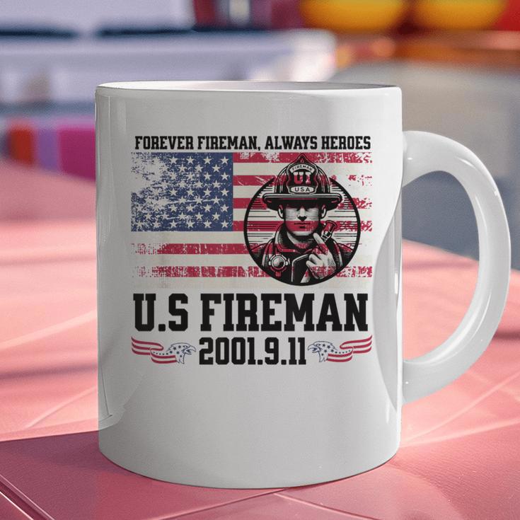 In Memory And Honor Of Firefighters Remembering 911 Graphic Print Coffee Mug In Memory And Honor Of Firefighters Remembering 911 Graphic Print Coffee Mug