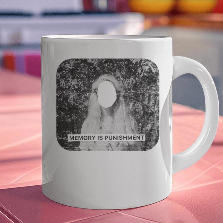 Memory Is A Punishment Surreal Art Trippy Distressed Grunge Graphic Print Coffee Mug