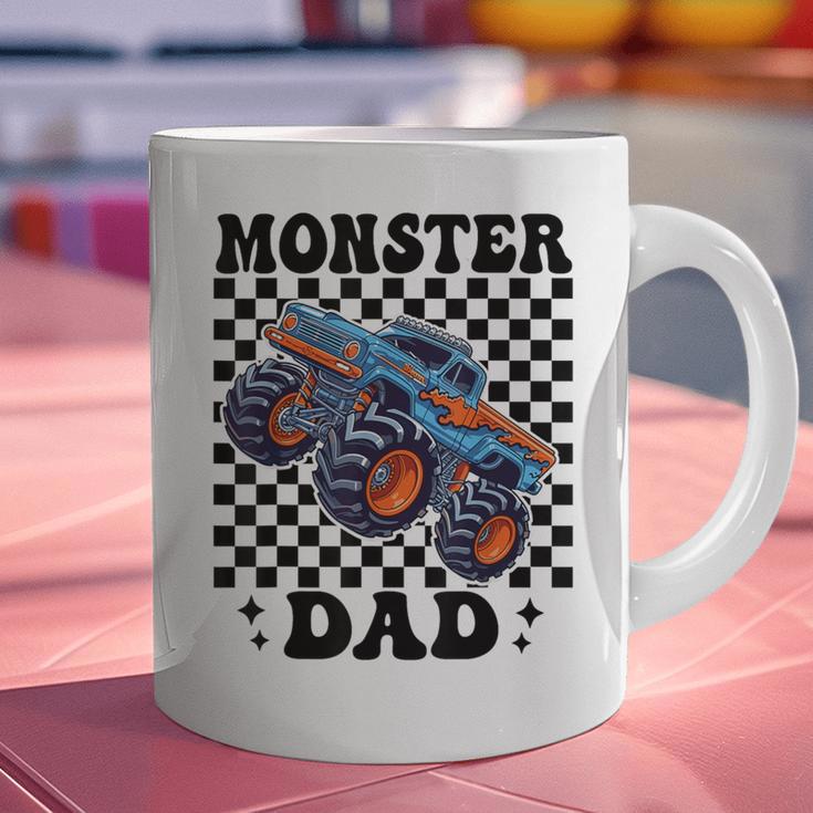 Monster Truck Dad Family Matching Monster Trucks Birthday Graphic Print Coffee Mug