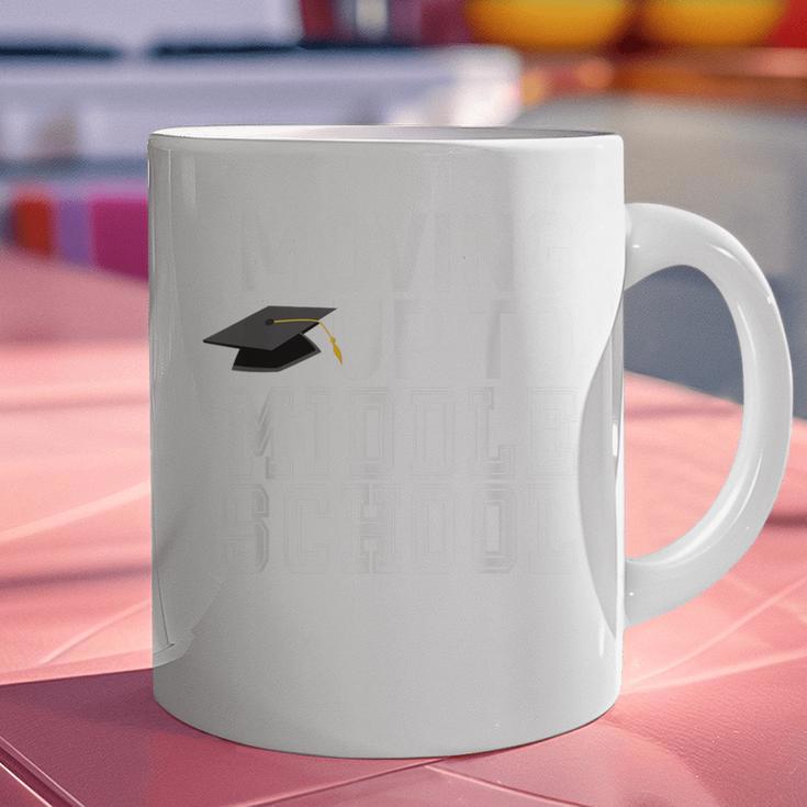Moving Up To Middle School Elementary School Graduation Graphic Print Coffee Mug