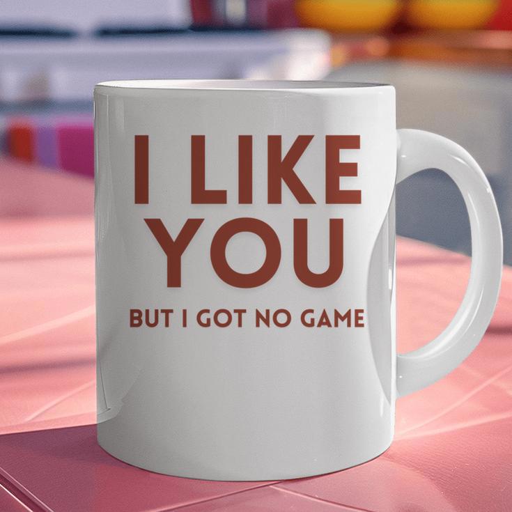 I Like You But Got No Game Introvert Minimalist Joke Graphic Print Coffee Mug