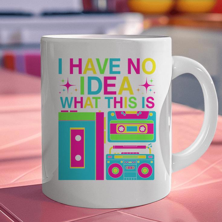 I Have No Idea What This Is Retro 70's 80's 90's Nostalgia Premium Tri-Blend Graphic Print Coffee Mug
