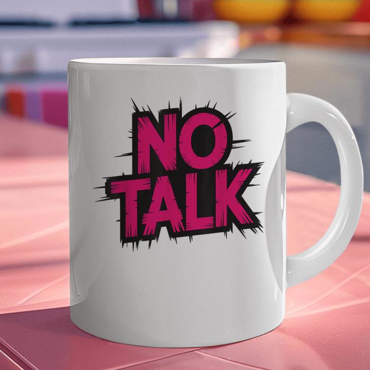 No Small Talk Zone – Introvert Quote Graphic Print Coffee Mug No Small Talk Zone – Introvert Quote Graphic Print Coffee Mug