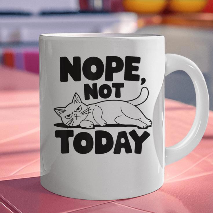 Nope Not Today Antisocial Introvert Cat Lover Men Women Kids Graphic Print Coffee Mug Nope Not Today Antisocial Introvert Cat Lover Men Women Kids Graphic Print Coffee Mug