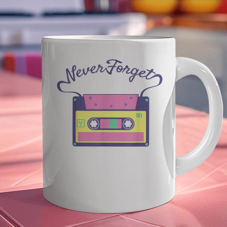 Nostalgia 1980s 80s 90s Costume Party Never Forget Graphic Print Coffee Mug