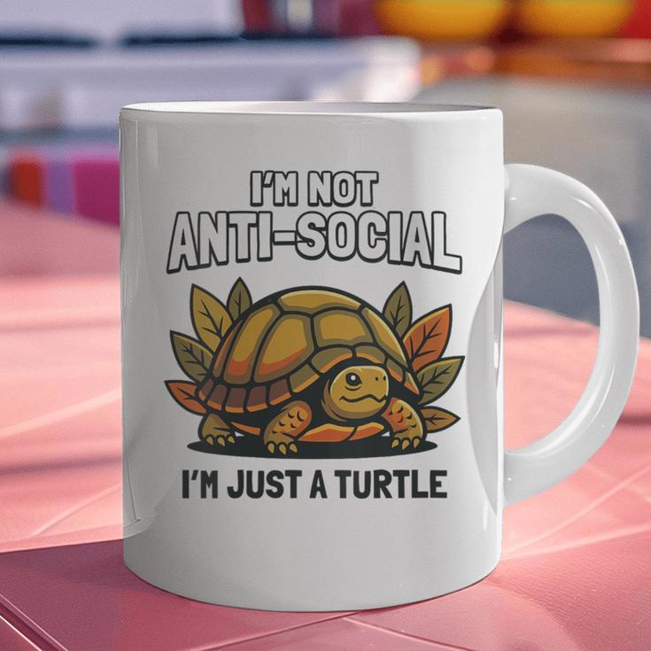 Not Anti Social Im Just A Turtle Sarcastic Introvert Humor Graphic Print Coffee Mug Not Anti Social Im Just A Turtle Sarcastic Introvert Humor Graphic Print Coffee Mug