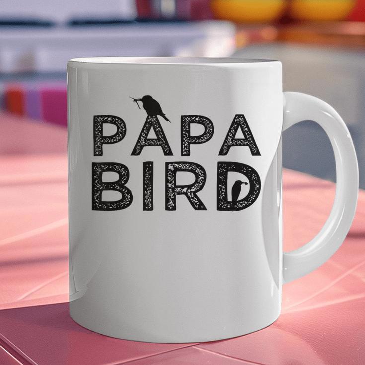 Papa Bird Father Day Dad Birds Quote Saying Graphic Print Coffee Mug