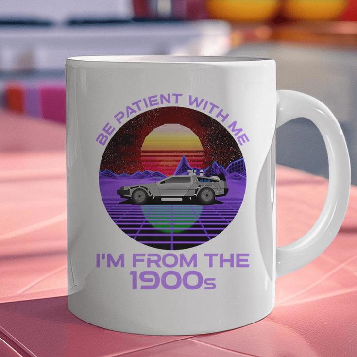 Be Patient With Me I'm From The 1900s Synthwave Premium Graphic Print Coffee Mug