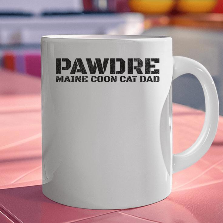 PAWDRE Maine Coon Cat Dad Feline Father Cat Dad Graphic Print Coffee Mug