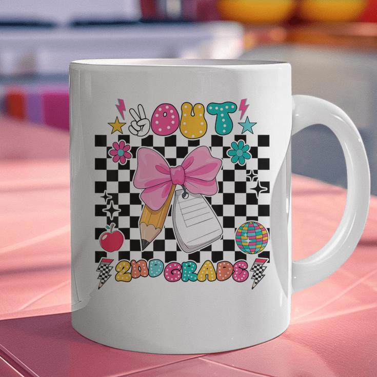 Peace Out 2nd Grade Graduation Last Day School Second Grade Graphic Print Coffee Mug