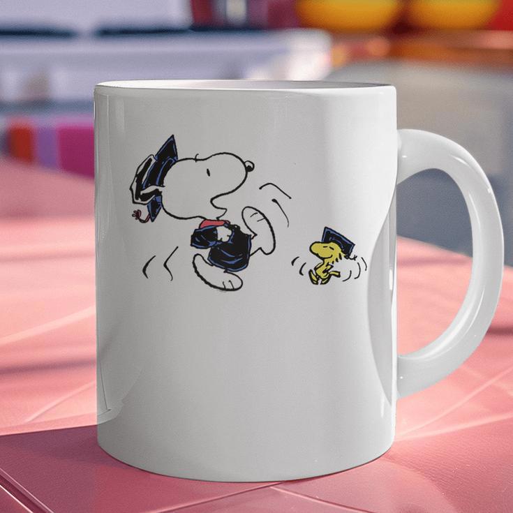Peanuts Graduation Squad Snoopy Woodstock Raglan Baseball Tee Graphic Print Coffee Mug