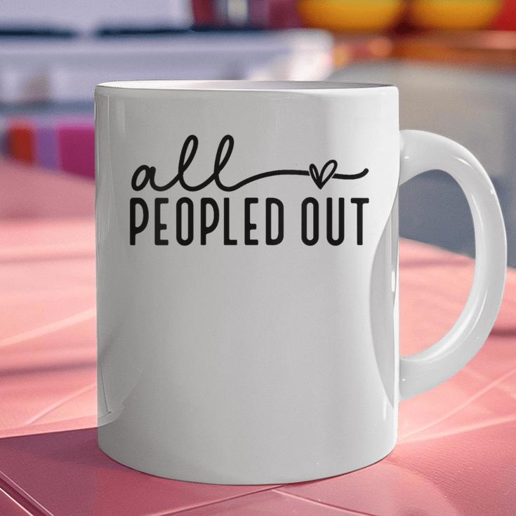 All Peopled Out Introvert Graphic Print Coffee Mug All Peopled Out Introvert Graphic Print Coffee Mug