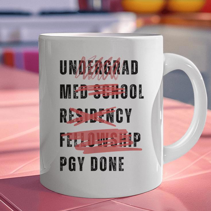 PGY Done Medical Training Residency Fellowship Graduation Graphic Print Coffee Mug