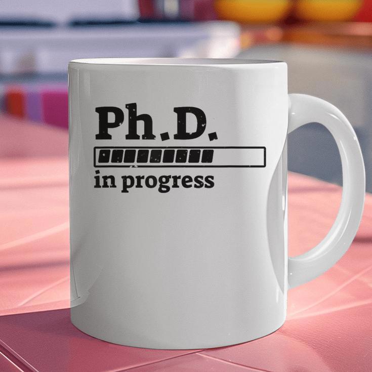 PhD In Progress Graduation Progress Bar Shirt Graphic Print Coffee Mug
