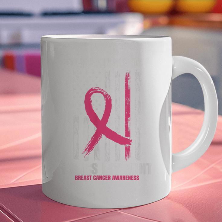 Pink In Memory Of Aunt Breast Cancer Awareness American Flag Graphic Print Coffee Mug Pink In Memory Of Aunt Breast Cancer Awareness American Flag Graphic Print Coffee Mug