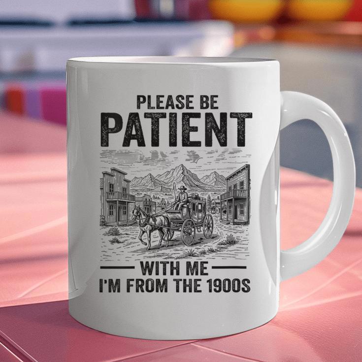 Please Be-Patient With-Me I'm From The 1900s Oregon Trail Graphic Print Coffee Mug